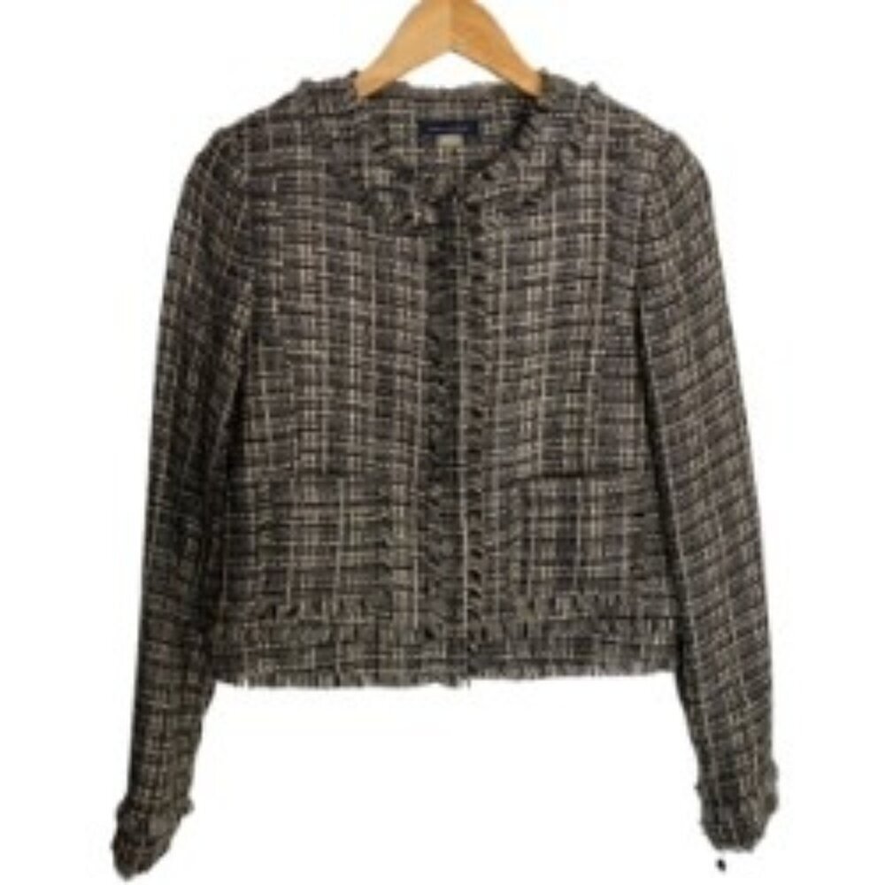 NWT Tommy Hilfiger Tweed Fringe Jacket 4